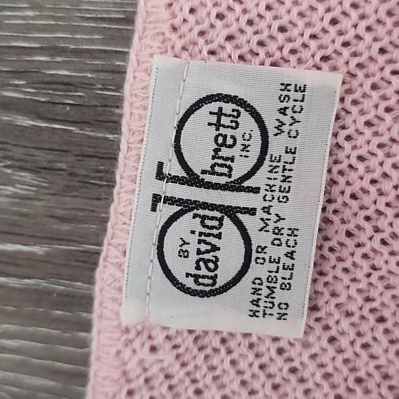 NEW! Vintage dB by David Brett Wide Neck 3/4 Sleeve Light Weight Knit Sweater - Picture 2 of 7